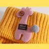 Knitted Scarf Cartoon Giraffe Ruffle Neck Girls Kids Warm Scarves Collar Circle Outdoor Winter Scarfs