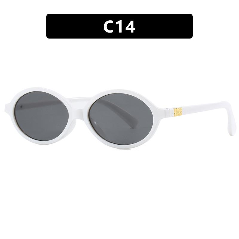 Oval Small Frame Plain Glasses Personalized Anti-blue Light Glasses Eye Protection Korean women Optical Spectacle Eyeglass