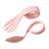 Training Portable Tableware Sets Solid Color Infant Training Twist Fork Spoon Suit 2Pcs/Set Baby