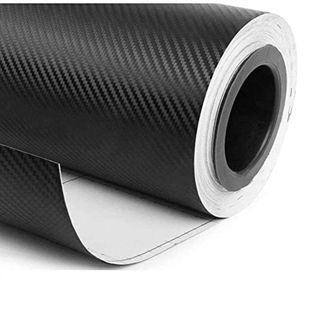 Carbon Fiber Vinyl Black Carbon Fiber Vinyl Sticker Wrap High DIY Car Wrap Interior Curved Surface with Backing Groove and Air Vent for Interior and