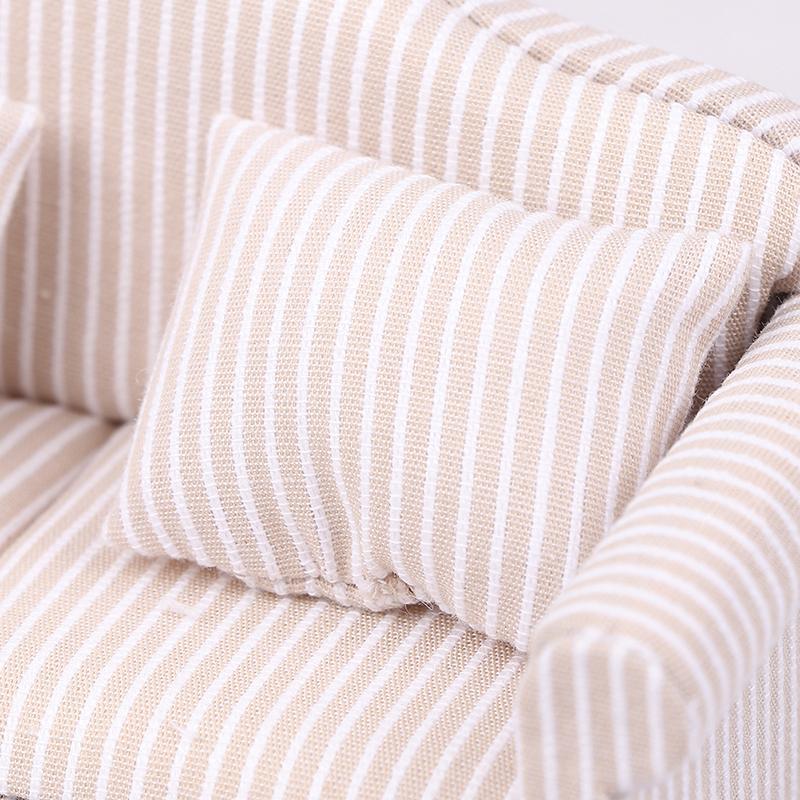 1:12 Мини Мебель Диван С Подушкой Для Кукольного Домика Дети Ролевые Игры Декор Сделай Сам