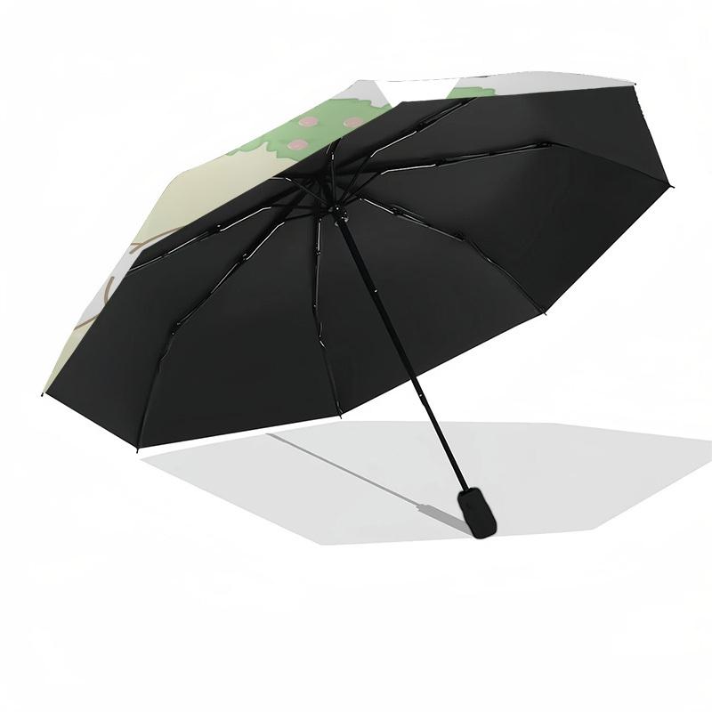 1pc bunny umbrella automatic open/close, 8-Rib Durable Frame, Compact Folding Design, Ideal Birthday/Holiday Gift 1121A
