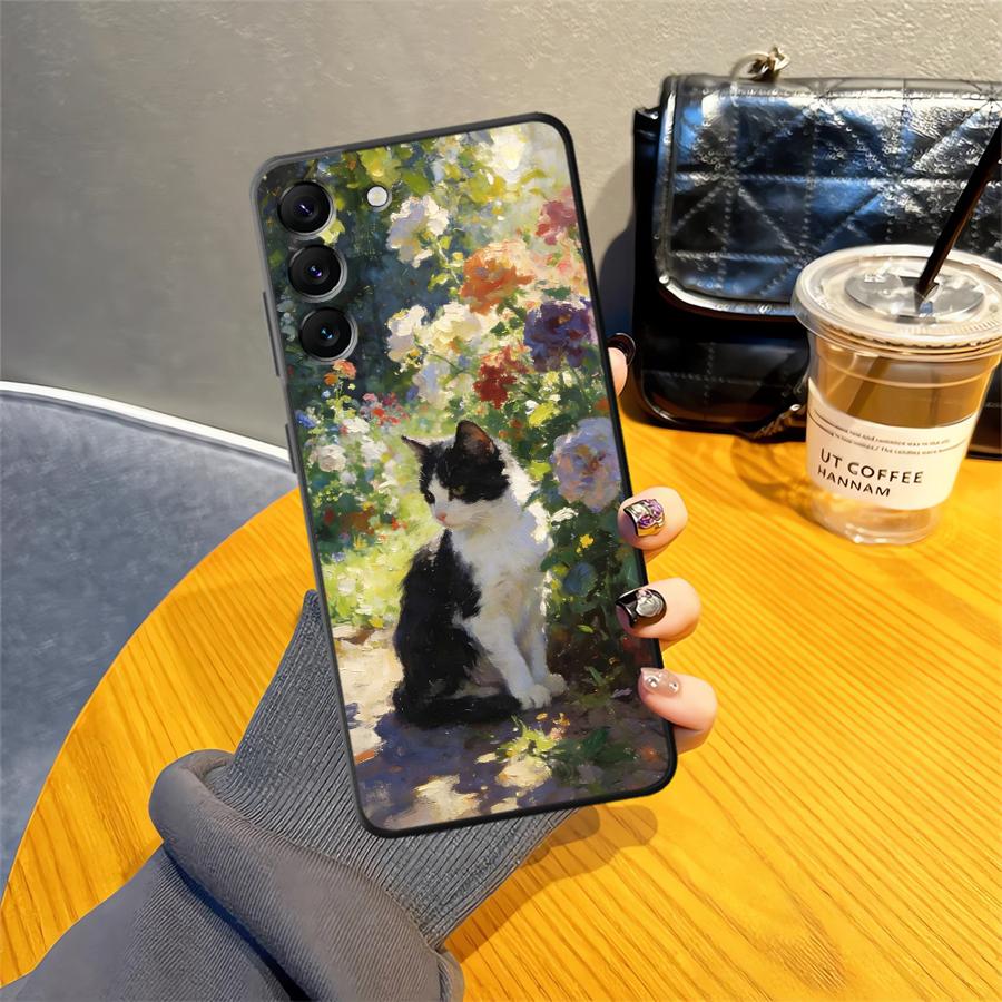 Мультяшный милый чехол-кошка для Samsung Galaxy A25 A16 A05 A23 A73 A51 A55 A53 A17 A37 A57 A15 A06 A52 A36 Чехол для телефона A41 A13 A12 A70