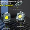 Карманные фонари COB, брелок-фонарик, USB-перезаряжаемый, 6 режимов, супер яркий, мини-портативный рабочий фонарь с магнитом для кемпинга на открытом воздухе