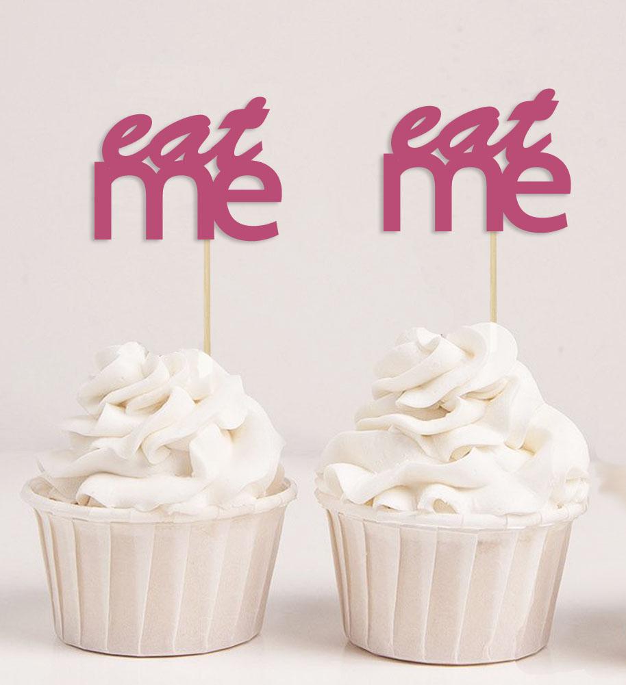 Дарлинг Сувенир| Съешь меня свадебные украшения для кексов | Выбор украшений для десерта для вечеринки в честь рождения ребенка - упаковка