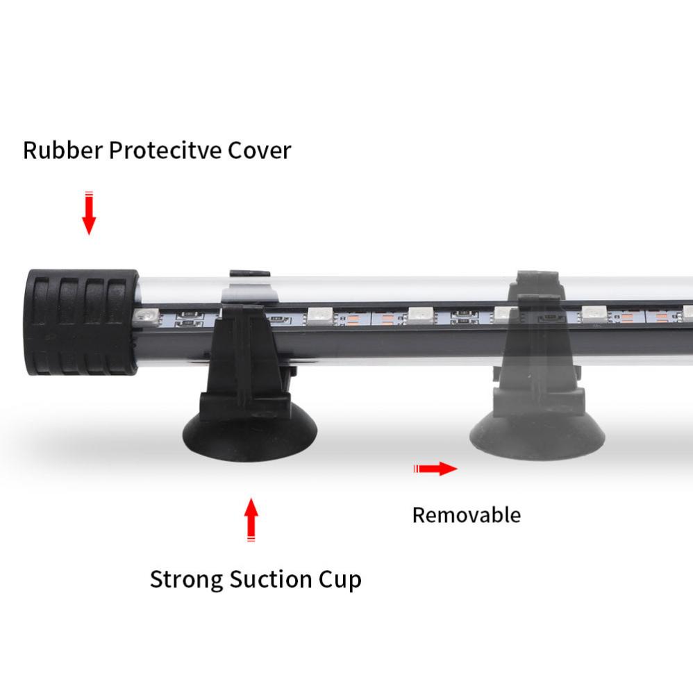 RGB светодиодный светильник для аквариума 19-58 см светильник для аквариума погружной светильник с дистанционным управлением
