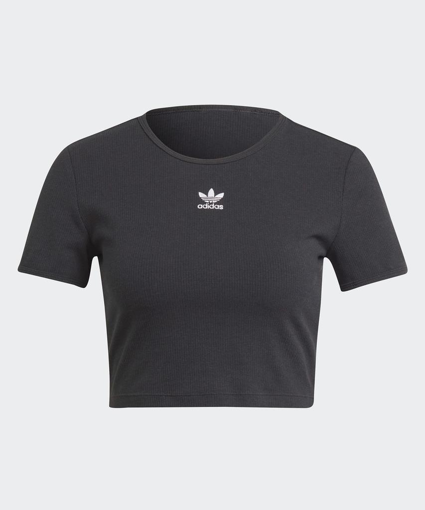 ADIDAS Rib Crop Tee - Black / Ii8057