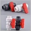20~63mm PVC Double Union Ball Valve Quick Connector Control Valve, Garden Watering Irrigation System Water Pipe Joint Fittings
