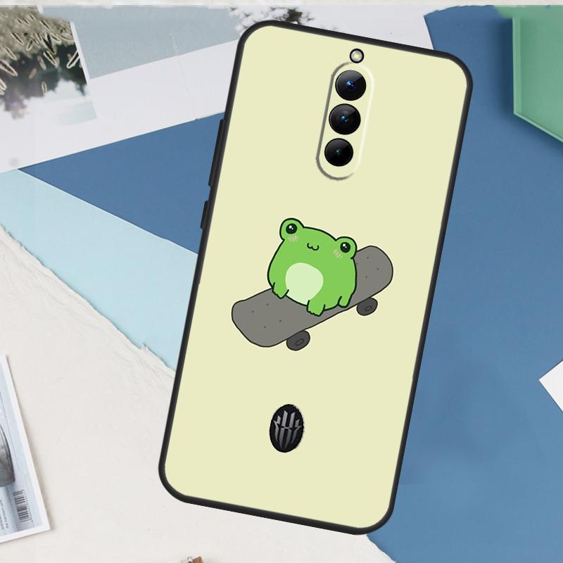 Чехол-скейтборд с лягушкой, милый кавайный чехол для ZTE Nubia Red Magic 10S 11 10 9 8 8S 9S Pro Plus 6 7 6S 7S Pro 5G 6R 10 Air
