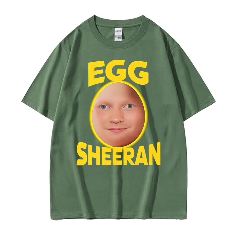 Смешные футболки с графическим принтом Ed Sheeran Egg Meme, унисекс, женская готическая мода, повседневная футболка с коротким рукавом, оверсайз, юмористические футболки, стритвир