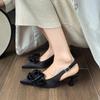 Fashion Flower Fashion Women's Pointed Toe High Heels 2024 Luxury Brand Slingback Women's High Heels Women's Slippers Sandals