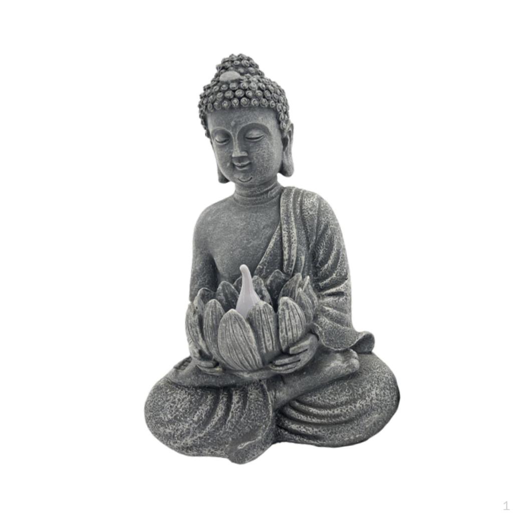 Скульптура Будды с солнечным светом для украшения сада
