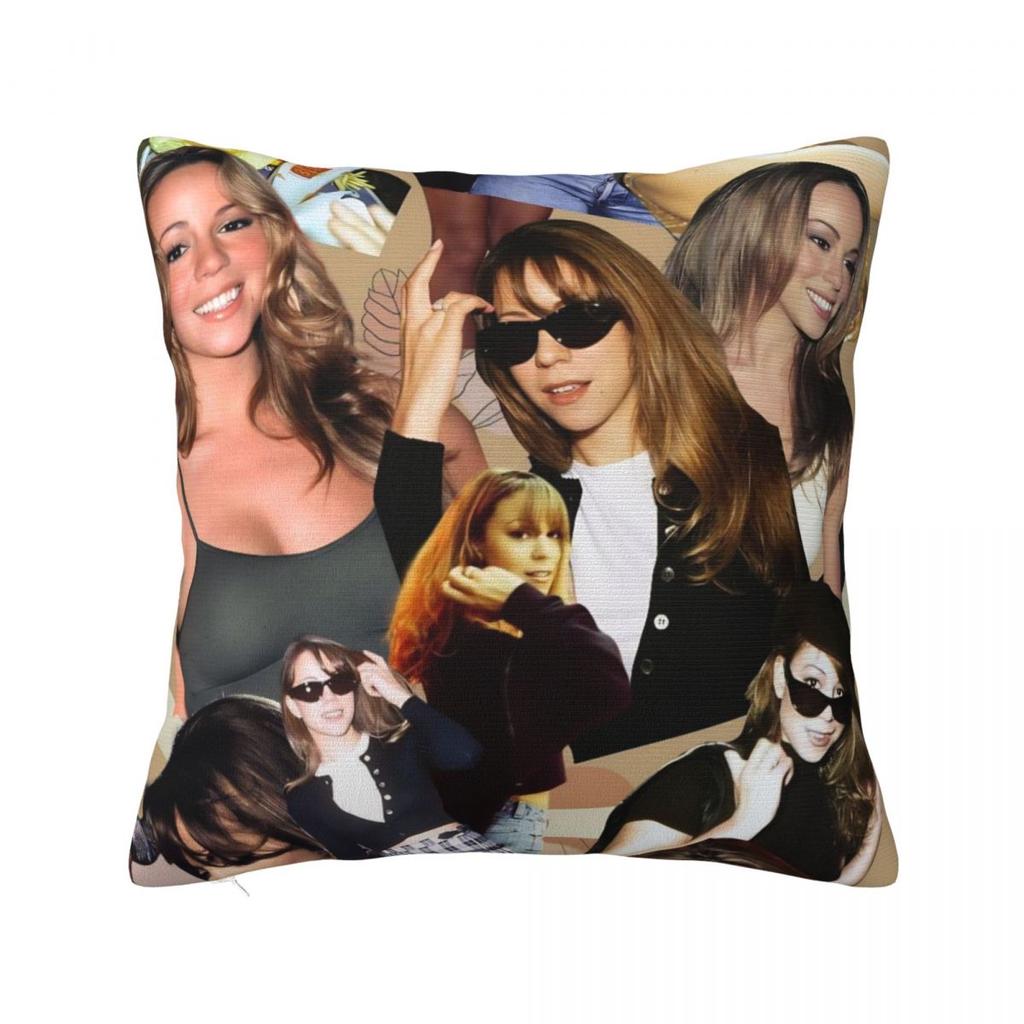 Mariah Carey American Singer Pillow Cover Cushion Cover Soft Graphic Pillow Case Novelty Pillowcases For Sofa Home Decorative