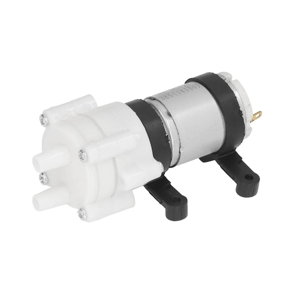 DC 12V Самовсасывающий мембранный дренажный насос для дома с мотором 385, ПВХ кронштейн, высота подъема 3 метра