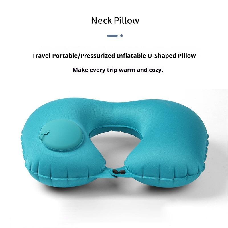 Inflatable Portable Neck Inflatable U-shaped Pillow Travel Neck Pillow U-shaped Neck Pillow Outdoor Travel Airplane Pillow