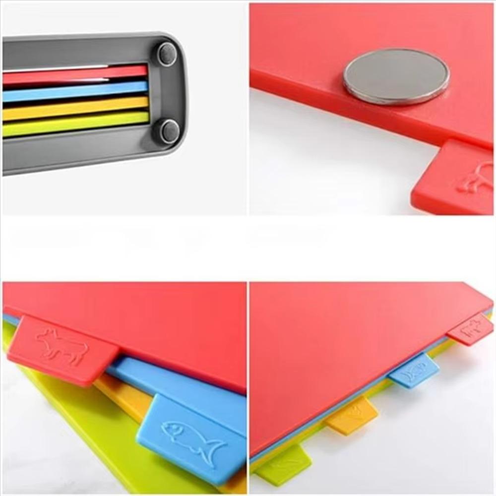 Non-Slip Cutting Board Set Hygienic Color Coded Board Set Chopping Board Set  Vegetable Prep