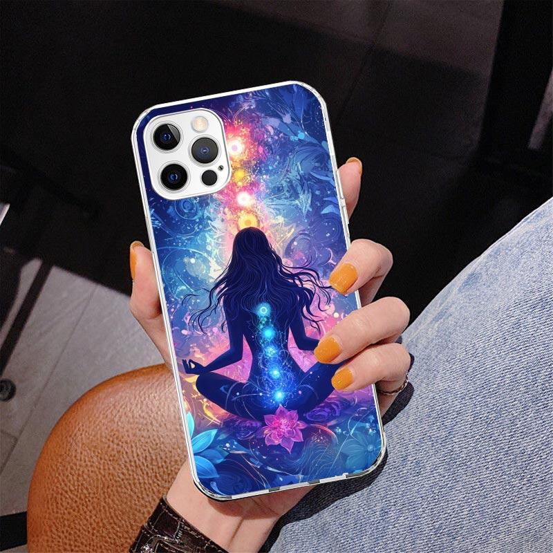 Yoga Chakra Spiritual Energy Universe Phnoe Case for Iphone 17 Air 16 16E 11 12 13 Mini 14 Plus 15 Pro Max 7 8 + SE 2020 Phone C