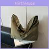 Large Shoulder Canvas Bag Students Simple Retro Inner Pouch School Travel Bags
