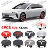 ahsgp6 56mm 4 Piece Wheel Tire Center Cap Logo for Tesla Original Hub Caps Model3 Model Y Model S X High Quality Auto Accessories