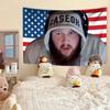 Caseohs Американский флаг Настенный гобелен Смешной геймер Домашний декор Настенный декор Спальня Общежитие Задник Подарок на день рождения