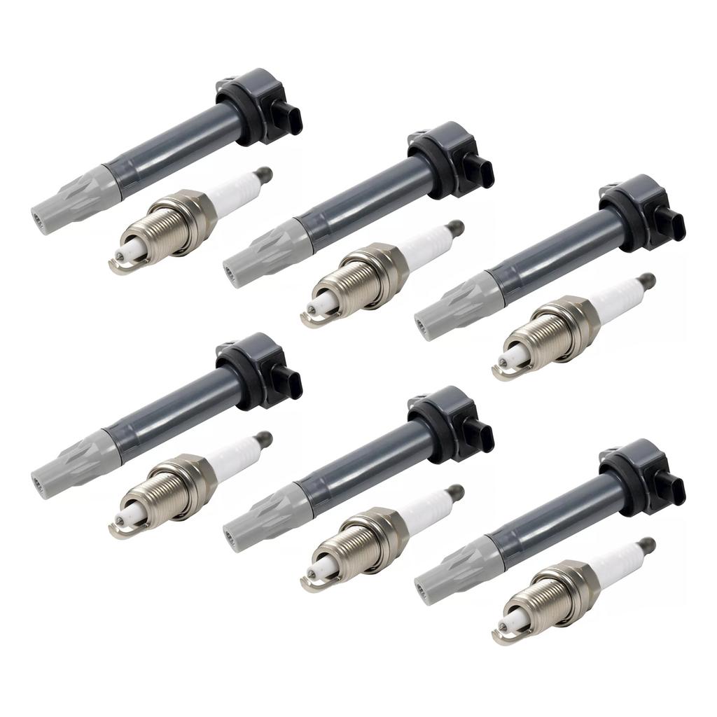 6 шт. Катушка зажигания и свечи зажигания UF502 для Dodge Chrysler 3.5L 4.0L