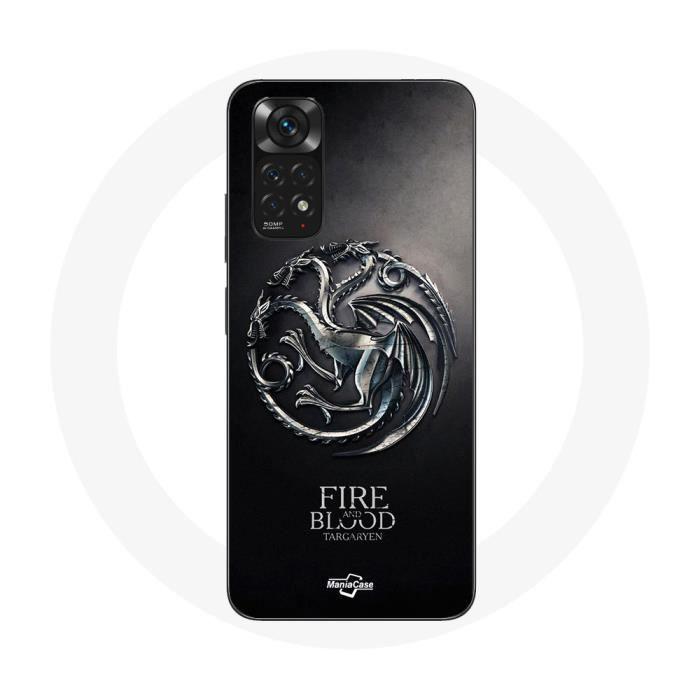 Coque - Xiaomi - Redmi Note 11 4G - Souple - Noir - Game Of Thrones Targaryen
