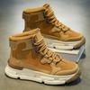 Осенне-зимние мужские военные ботинки, новые высокие ботинки на толстой подошве, уличные рабочие ботинки для скалолазания, модная повседневная спортивная обувь, мягкая