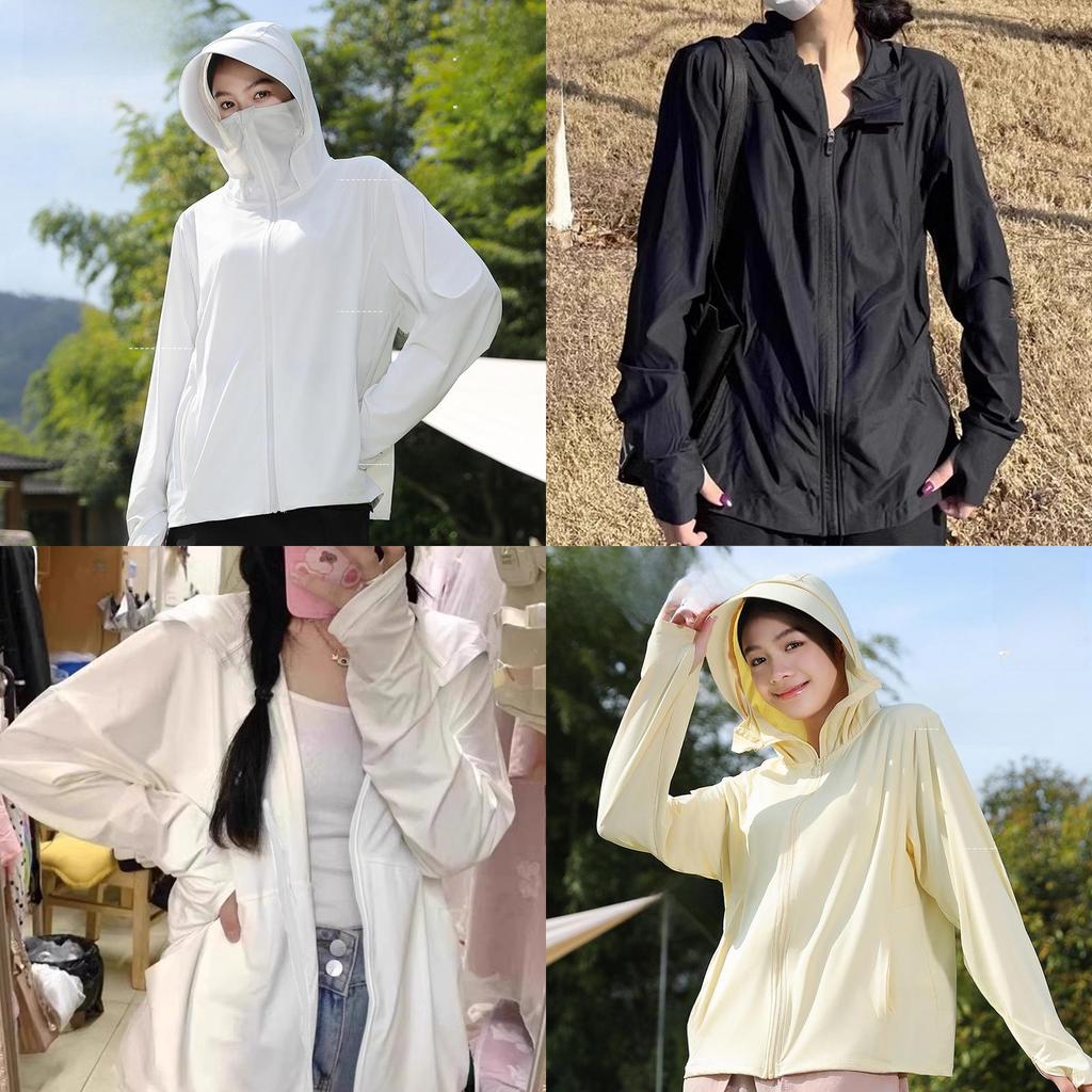 Summer Ultralight Sun Protection Hoodie With Detachable Brim For Women Outdoor Activities