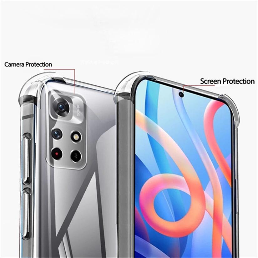 Мягкий противоударный прозрачный чехол для Poco X4 Pro 5G X3 Pro GT X3 NFC, задняя крышка с NFC для Poco F3 GT, прозрачные чехлы для Poco M4 Pro 5G M3, защита от падения