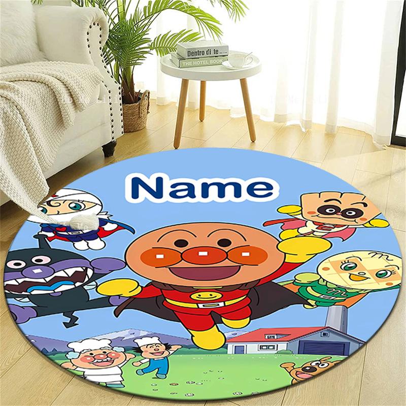 Personalized A-Anpanman Round Chair Office Rug - Perfect for Mat, Office Chair & More - Ideal Gift for Birthdays and Holidays