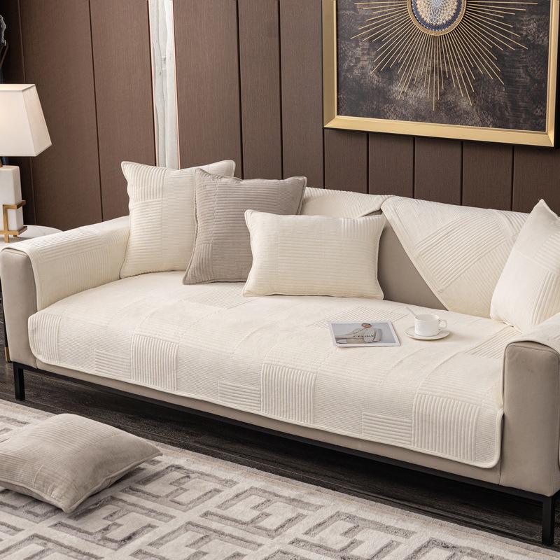 Нордический Инс Молочно-белый Модный Диванная Подушка Нескользящий Чехол для Дивана Чехол Чехол Осень и Зима Четыре Сезона Комбинация Диванная Подушка