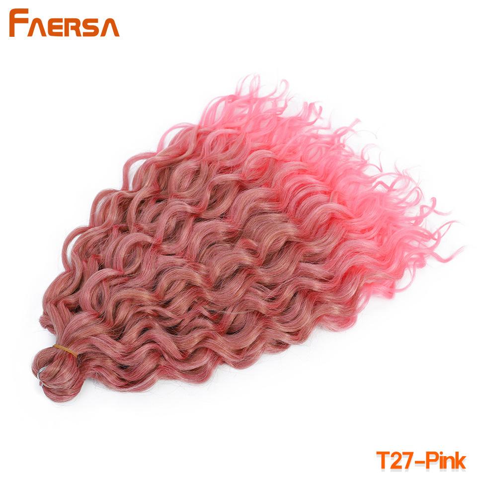 Волосы Ocean Wave Crochet Deep Wave Hawaii Curl Crochet Braids Синтетические косички Наращивание волос Ombre Blonde 18 дюймов Африканские кудри
