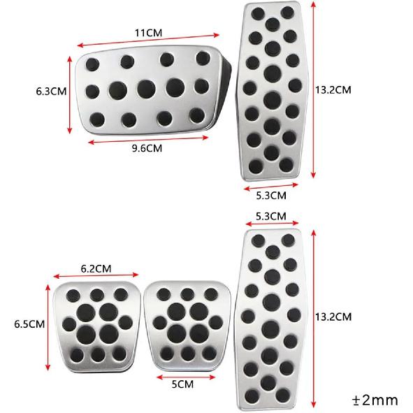 Car Pedas Gas Brake Pedal Cover,Fit for Chevrolet Trax Equinox Cruze Malibu for Opel Mokka Vauxhall Astra J H GTC Insignia