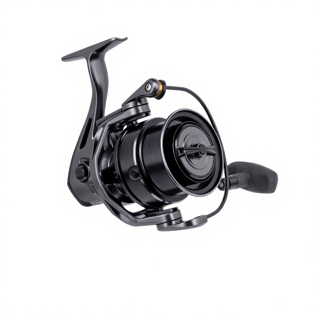 Left Hand Spinning Fishing Reel CNC-Machined Foldable Screw-In Drag Sound-Emitting Long-Cast Metal Spool 4.71 Gear