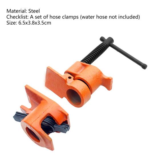 1 комплект, 1/2 дюйма, плотницкий хомут для труб, антидеформационный, устойчивый к ржавчине сталь, прочный деревянный хомут для склеивания труб, изделия из дерева