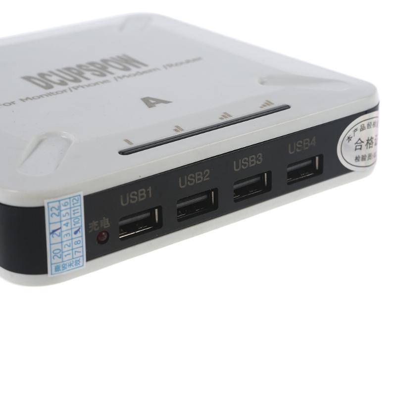 5-в-1 USB 5В + 12В 5.5x2.1мм ИБП Источник бесперебойного питания 13200 мАч Powerbank для Роутера Модема Мобильного телефона Камеры видеонаблюдения