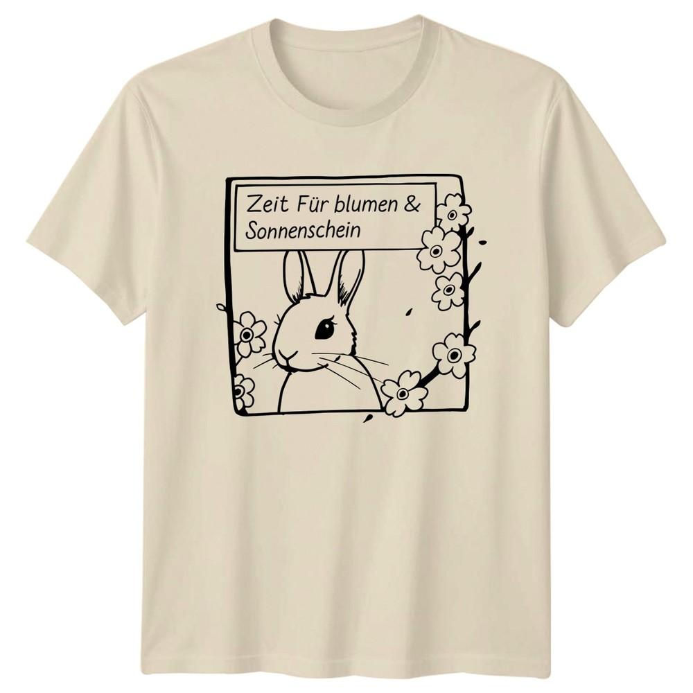 Zeit Fr BluUnisex Sonnenschein Unisexs TShirt Spring Bunny Gift For Her