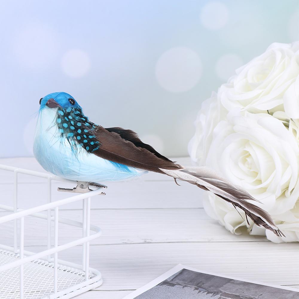 Ornament Home Decorations Simulation Animal Model Lifelike Sparrow Feather Foam Artificial Birds