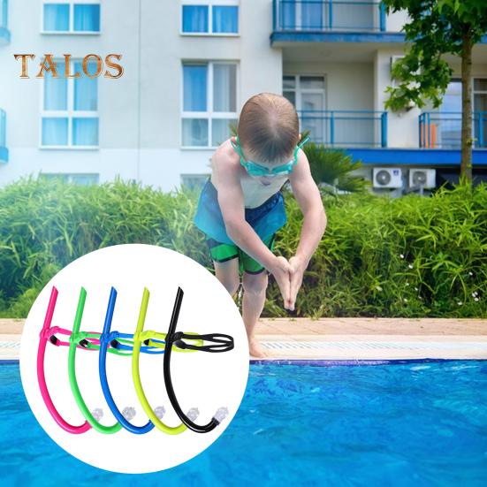Трубка для обучения плаванию с трубкой для дайвинга, дыхательная трубка с оголовьем, жидкий силиконовый загубник, трубка для взрослых и детей