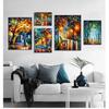 Wall Art Home Decoration Abstract Without Frame 2021 Coloring Hand - Painted Oil Painting Landscape For The Living Room