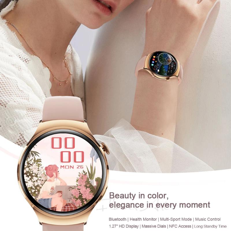2025 Новые женские модные умные часы Женские AMOLED HD экран GPS Пульсометр Звонки по Bluetooth Водонепроницаемые Уличные умные часы для Xiaomi