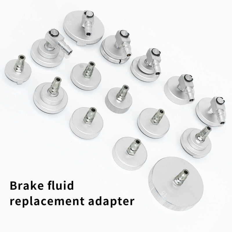 1PCS for Manual Pneumatic Brake Fluid Bleeder Brake Power Fluid Bleeding Automotive Master Cylinder Brake Bleeder Cap Adapter