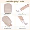 Natural Loofah Pulp Shower and Back Scrubber with Long Handle