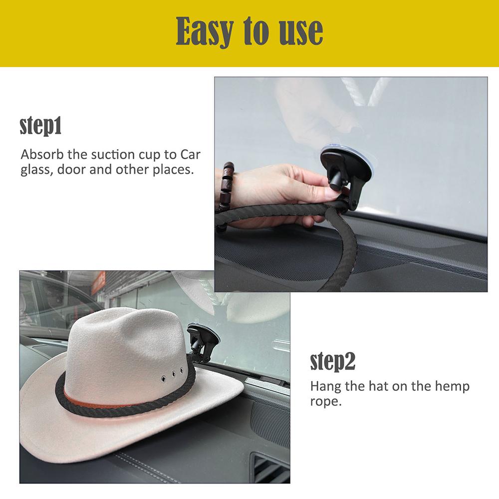 Держатель ковбойской шляпы для грузовика, внедорожника, крепление для шляпы на присоске, универсальная вешалка для шляп, органайзер для шляп