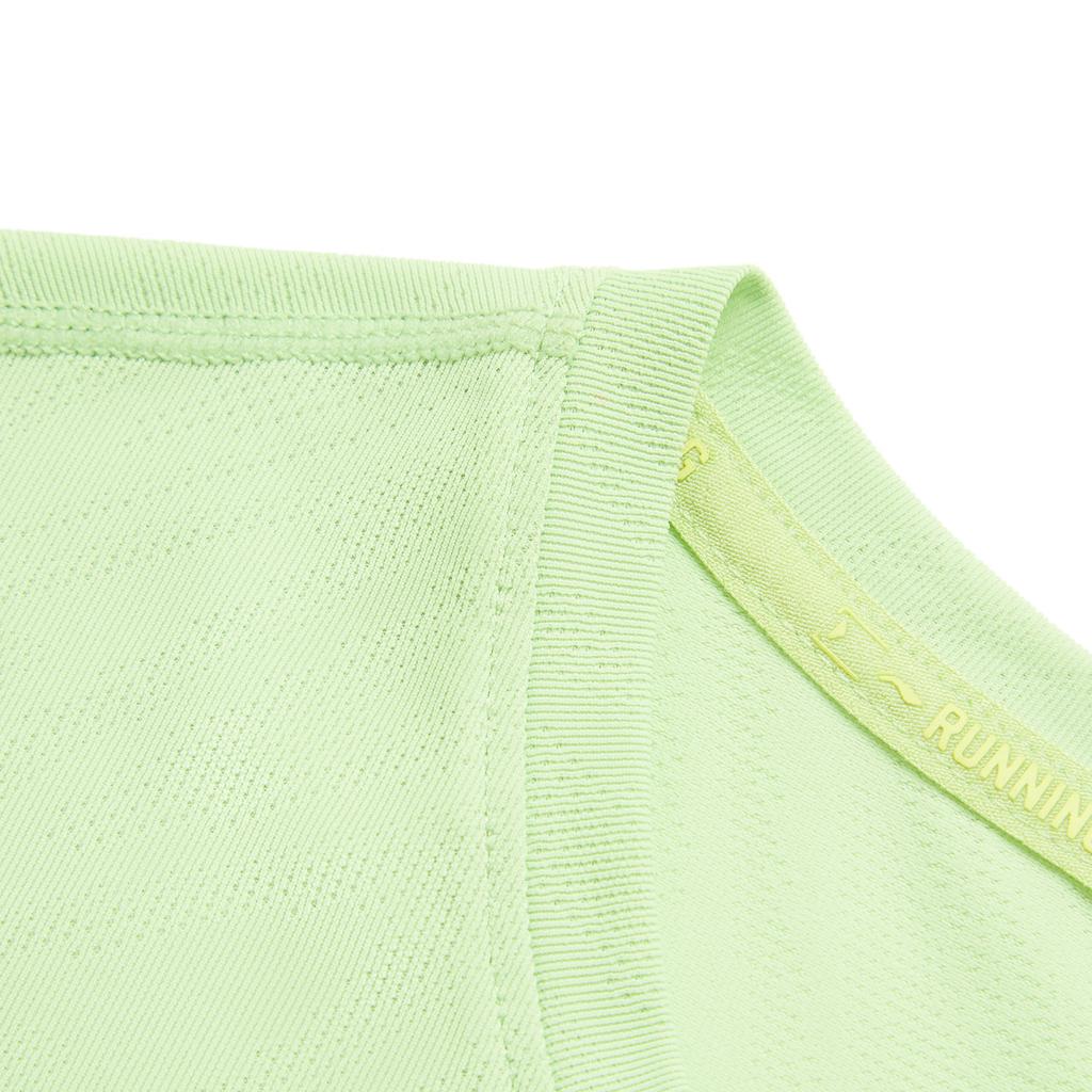 Li-Ning Дышащий пуловер с круглым вырезом, спортивная футболка с коротким рукавом, женские топы, лаврово-зеленый ATSU060-6