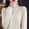 Женский свитер с высоким воротником, кашемир Цинхэ, 30% кашемир, 70% шерсть, зимний вязаный пуловер, осенний свитер, кашемировый свитер