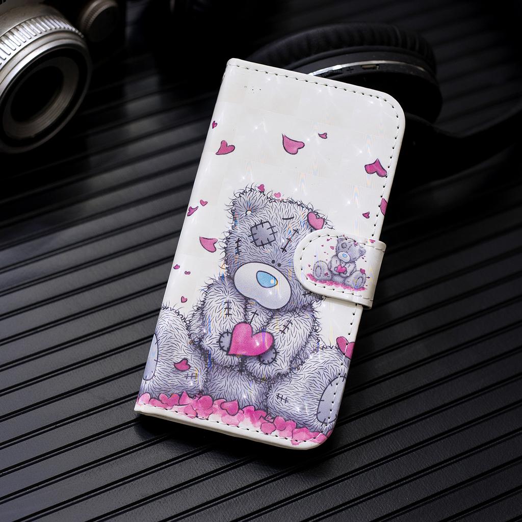 3d Flip Leather Case For Samsung Galaxy S10 S20 Note 10 20 Plus Ultra Lite Fe S10e J2 Core 2020 M31s M11 Book Cover Painted