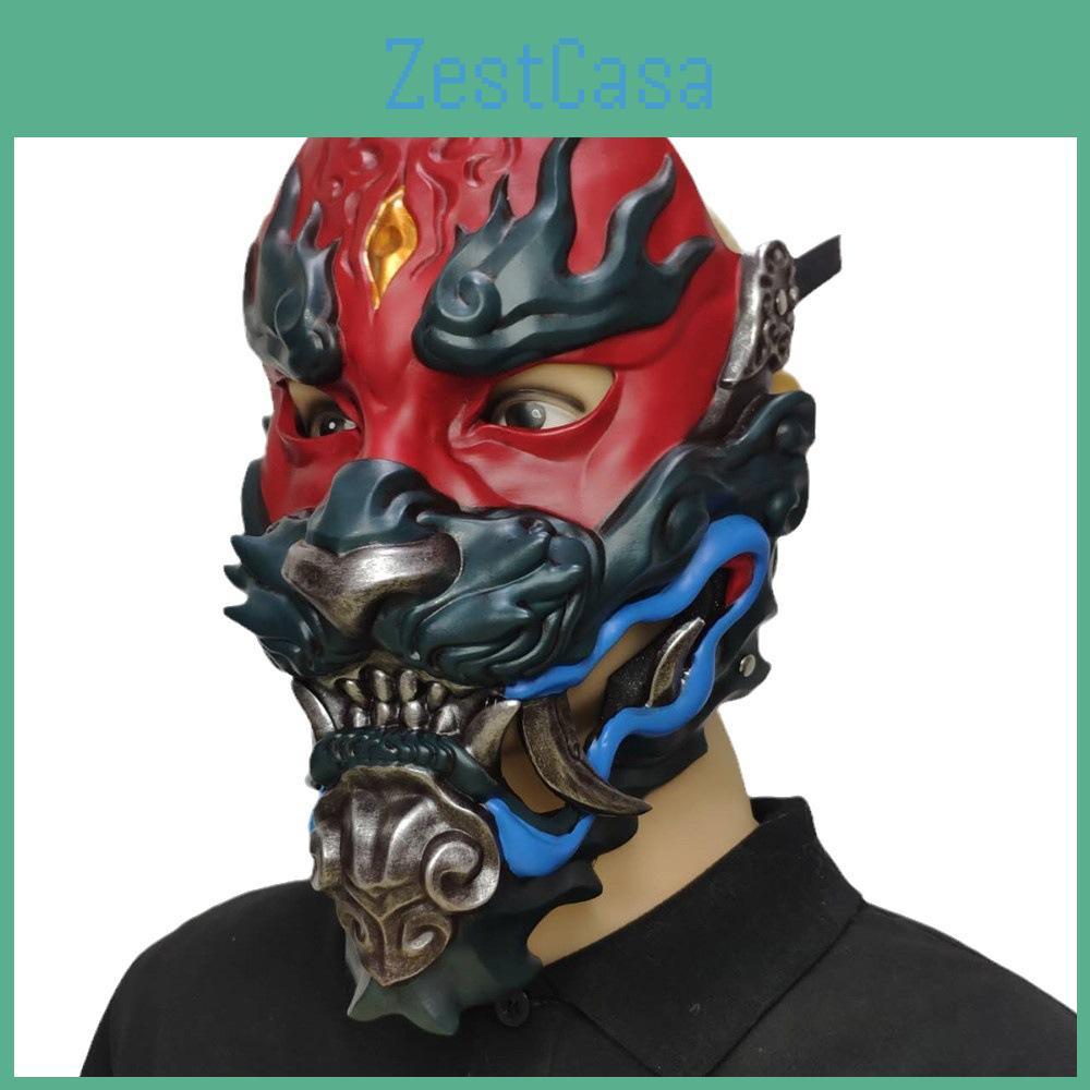 Vintage Style Hannya Mask Resin Prop For Festival Decorations And Costume Parties