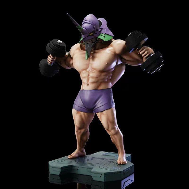 2026 Muscle Up To Hand-made Big Muscle Bully Slag Zhagu Statue Ornaments Gift Luminous Toy Doll Children's Gift