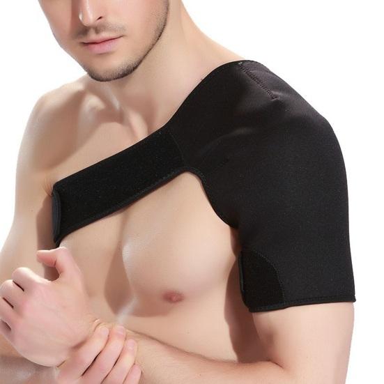 Плечевой бандаж с регулируемой застежкой-лентой Высокоэластичный дышащий облегчение боли Компрессионный поддерживающий рукав для плеч Защитное снаряжение